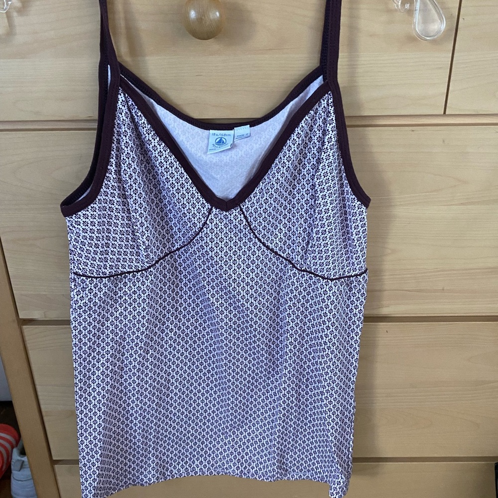 Petit Bateau Floral white Tank Top